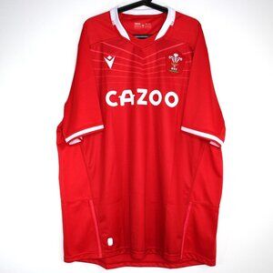 Macron Mens 5XL WRU Cazoo Rugby Jersey Shirt N1389